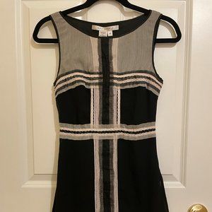 Max Studio Mini Dress Black with Beautiful Detail